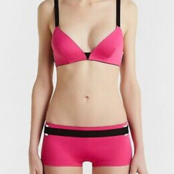 La Perla Bikini Top Large pink Triangle bra bralette style NWT bathing suit top